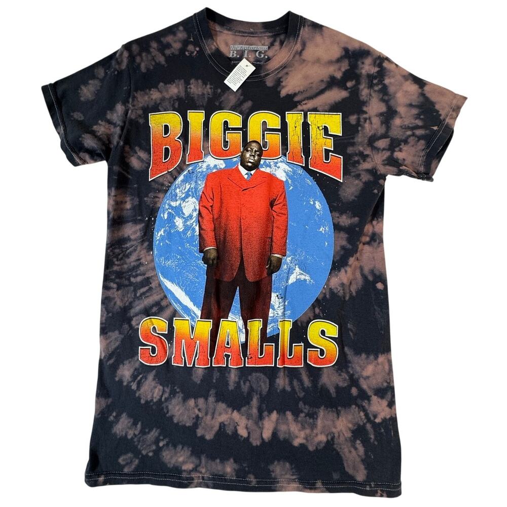 Notorious B.I.G. Biggie Smalls Bleach Tie Dye T Shirt S Brooklyn Mint NWT